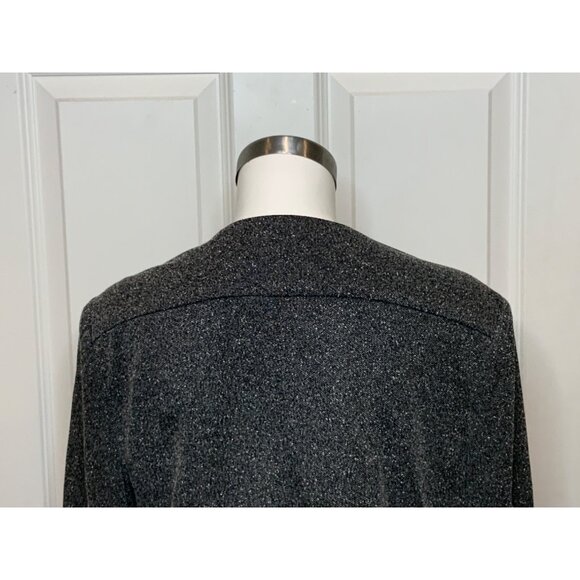Catherine Malandrino Gray Speckled Asymmetrical Zip-Up Jacket Sze XL NWT! $180 - Picture 7 of 9